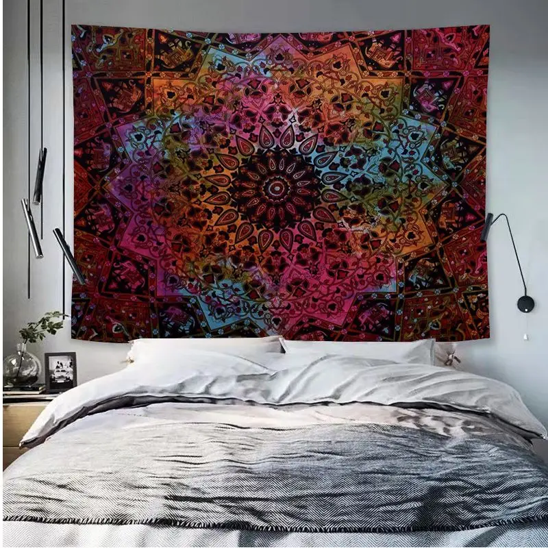 Индийский Мандала настенный гобелен искусство научная фантастика домашний