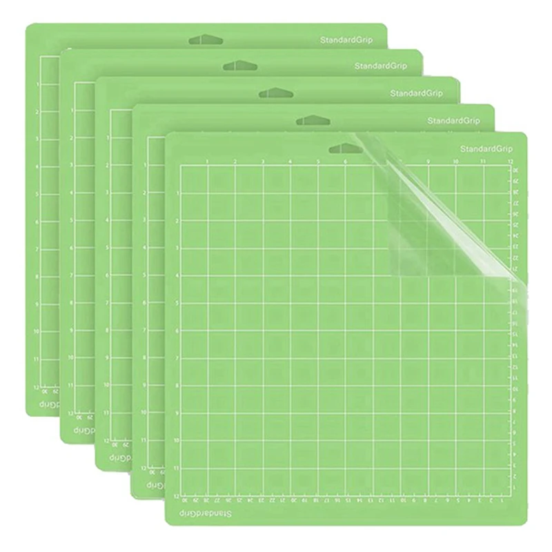 

5 шт. коврик для резки света для Cricut One/Air/Explore Air2 & Air 3 /Maker & Maker 3, стежка резки коврики 12x12 дюймов