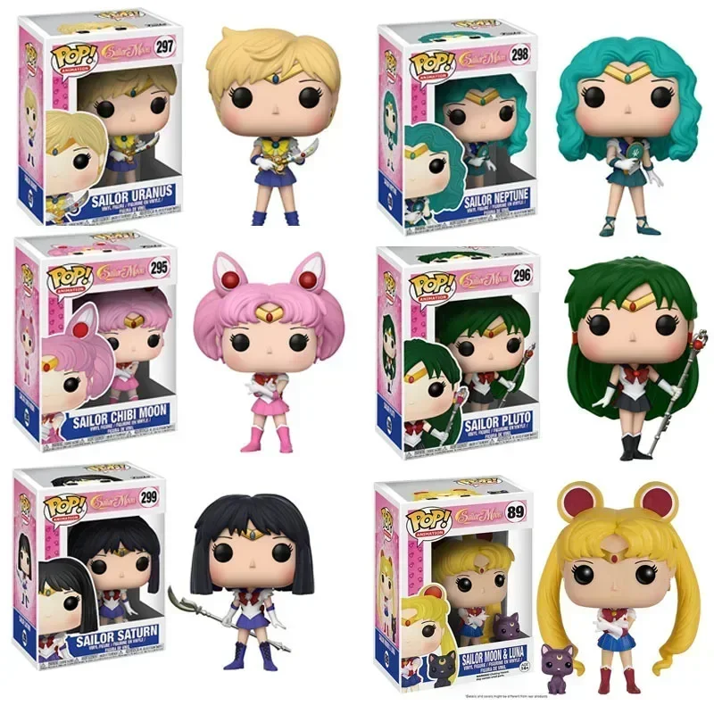 Фото Фигурка Funko Pop Сейлор Мун Луна 89 #   90 #   Меркурий 91 #   Марс 92 #   Юпитер 93 #   Венера Артемида 94 #   Коллекционные фигурки моделей, милые игрушки №2