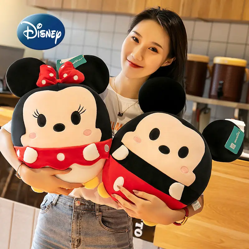 

Оригинальная плюшевая кукла Disney, Микки Винни-Пух, 35 см, многофункциональная милая плюшевая игрушка, Высококачественная плюшевая подушка