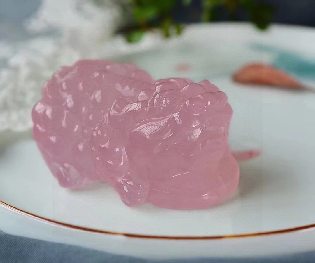 

Женский кулон PI Xiu из натурального розового кварца, мозамбикское ожерелье 75*54*40 мм, розовый кварц, подарок на любовь, ювелирные изделия с кристаллами AAAAA