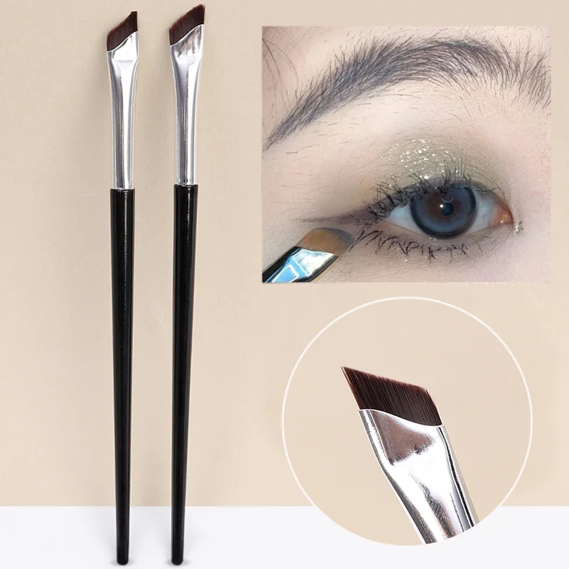 

Contouring Eyebrow Eyeliner Makeup Brush Blade Angled Flat Thin Outline Eye Liner Brushes Professional Beauty Makeup Tools