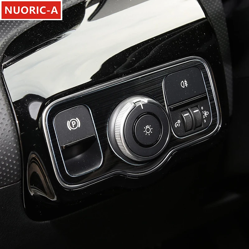 Декоративная рамка для переключателя фар из нержавеющей стали отделка Mercedes Benz A B