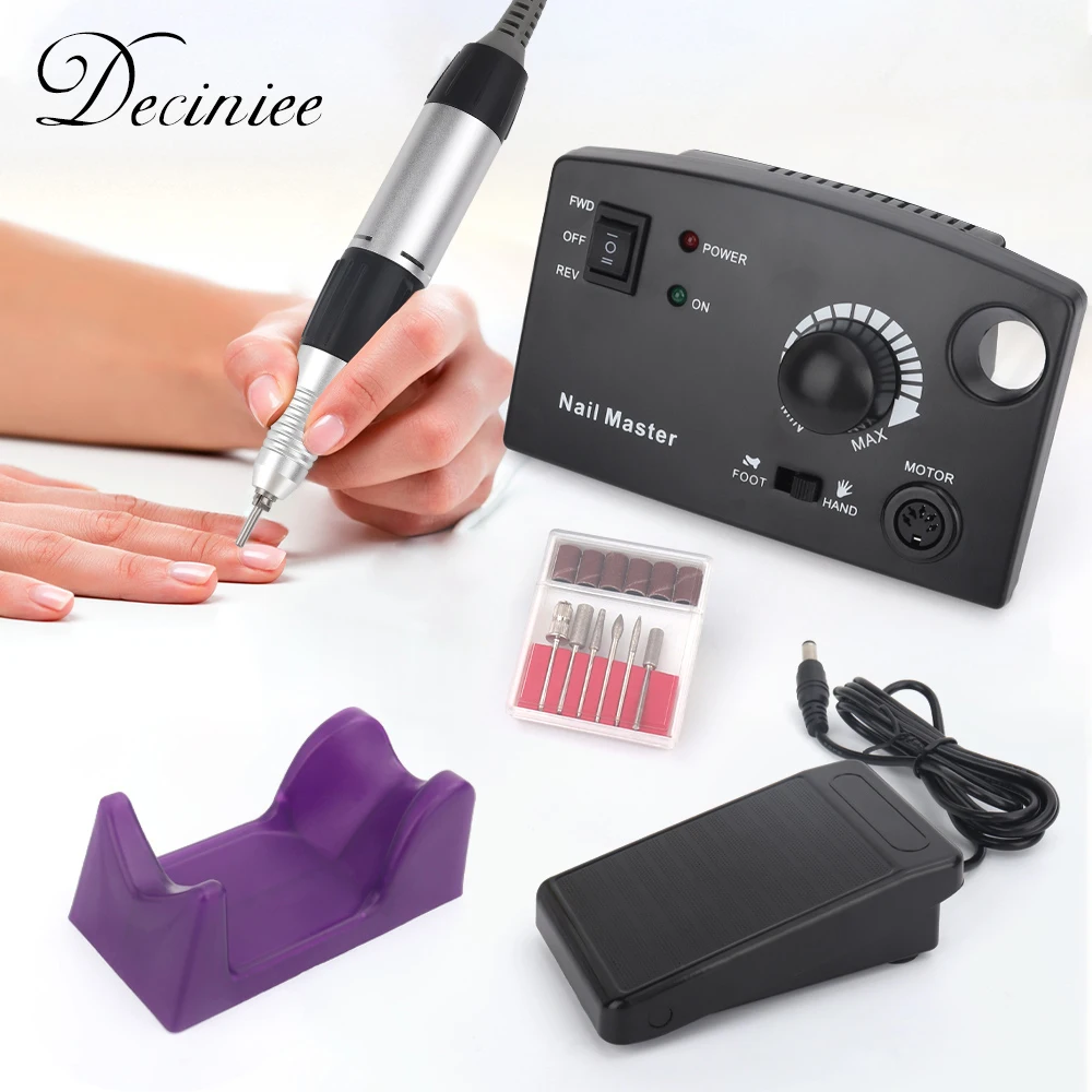 

Professional Electric Nail Drill 30000RPM Nail File Buffer Manicure Grinder Tools for Acrylic Nails with Sanding Nail Drill Bits