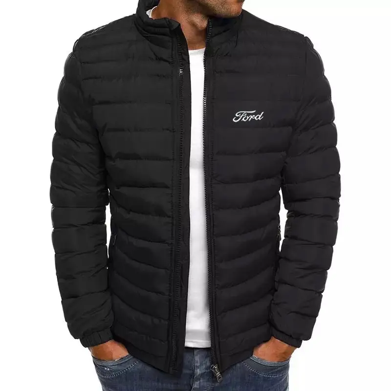 

Autumn Winter New Ford Logo Jackets Men's Bomber Jacket Men's Fashion Baseball Hip-hop Jacket Slim Jacket Brand Tops Clothing