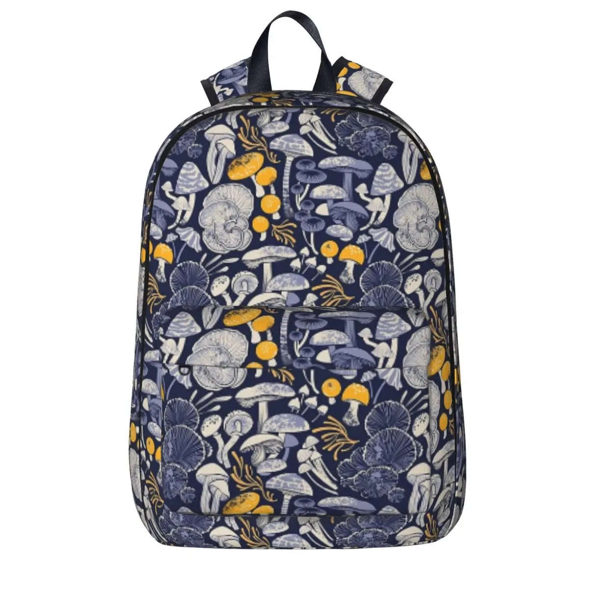 

Mystical Fungi Midnight Wild Mushrooms Backpack Boy Girl Bookbag Children School Bag Laptop Rucksack Shoulder Bag Large Capacity