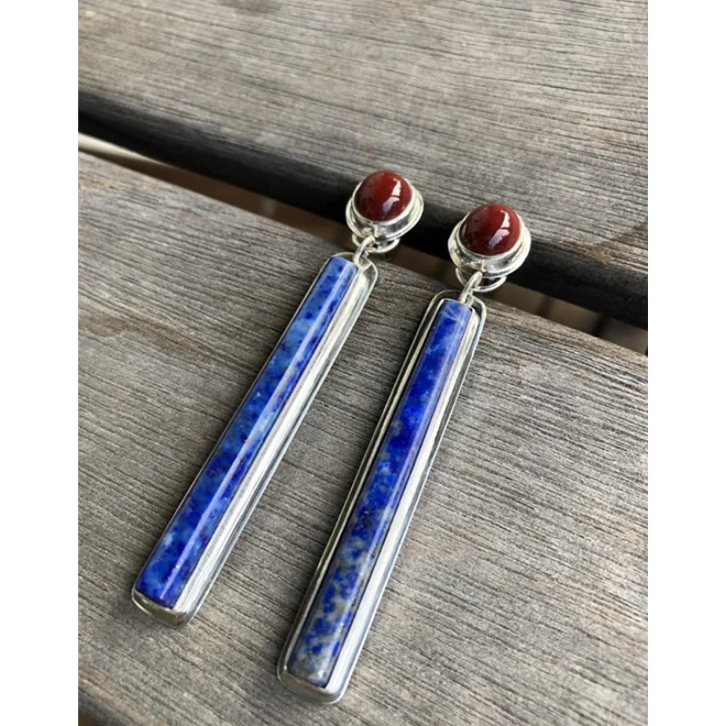 

2023 New Vintage Geometry Long Vertical Women's Earrings Creative Jewelry