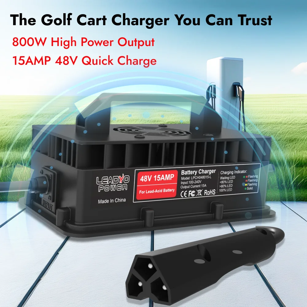 Зарядное устройство для свинцово-кислотных аккумуляторов гольф-кар