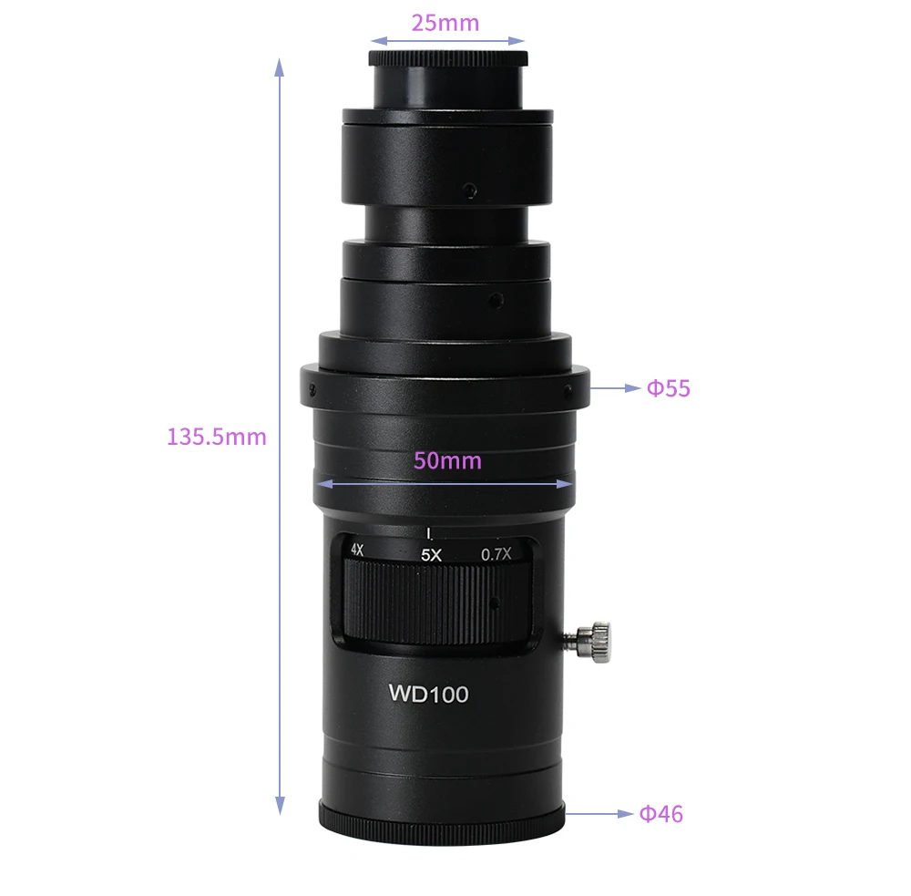 HAYEAR глубина полевой HD 200X/400X непрерывный переменный зум объектив с креплением C
