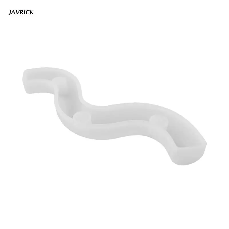 

Diy Кристалл эпоксидная смола волнистые линии S-образной формы d подсвечник формы M/C форма