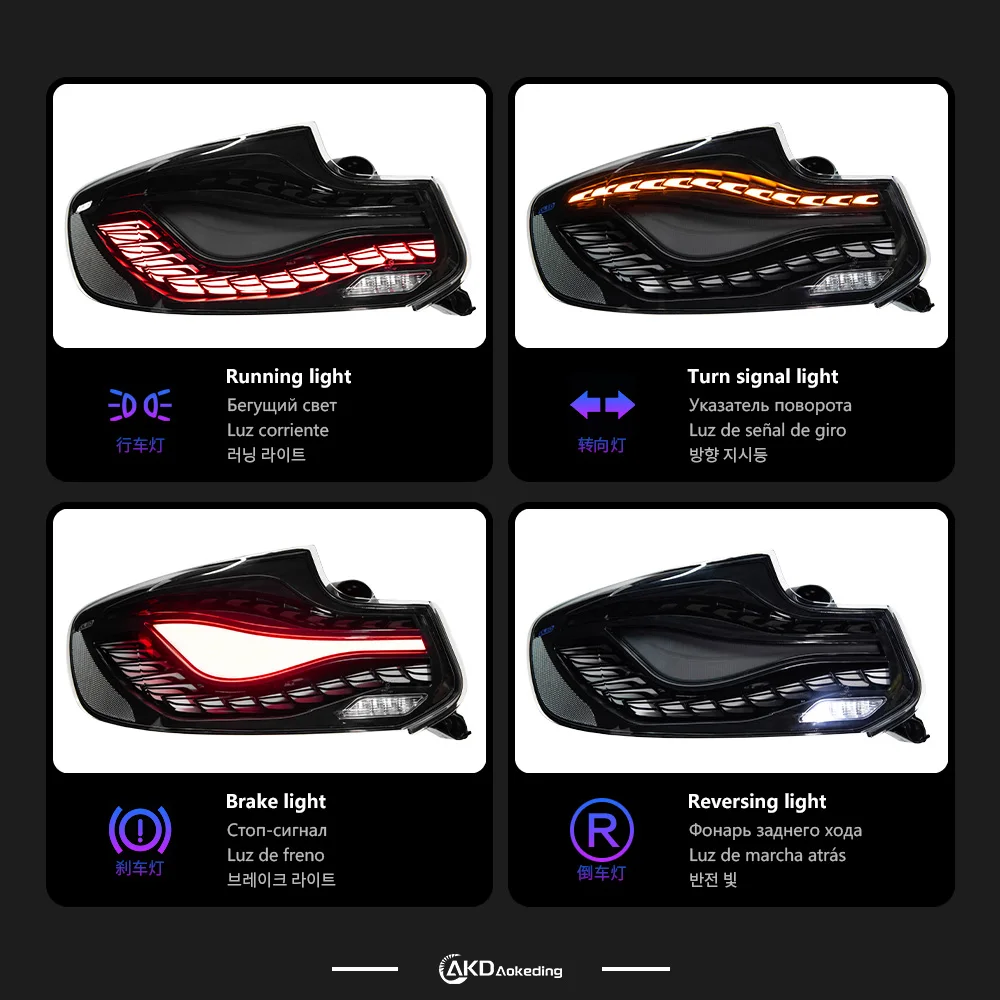 Автомобильные фары для BMW F22 F23 2014-2021 светодиодные автоматические задние фонари в