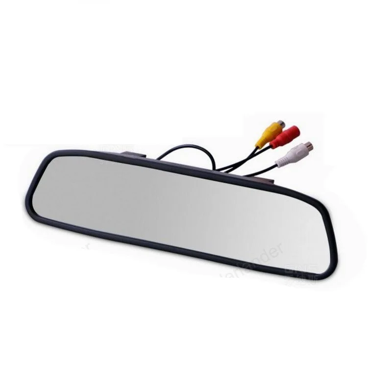 Автомобильный монитор на зеркало заднего вида с 2-мя видеовходами | Автомобили и