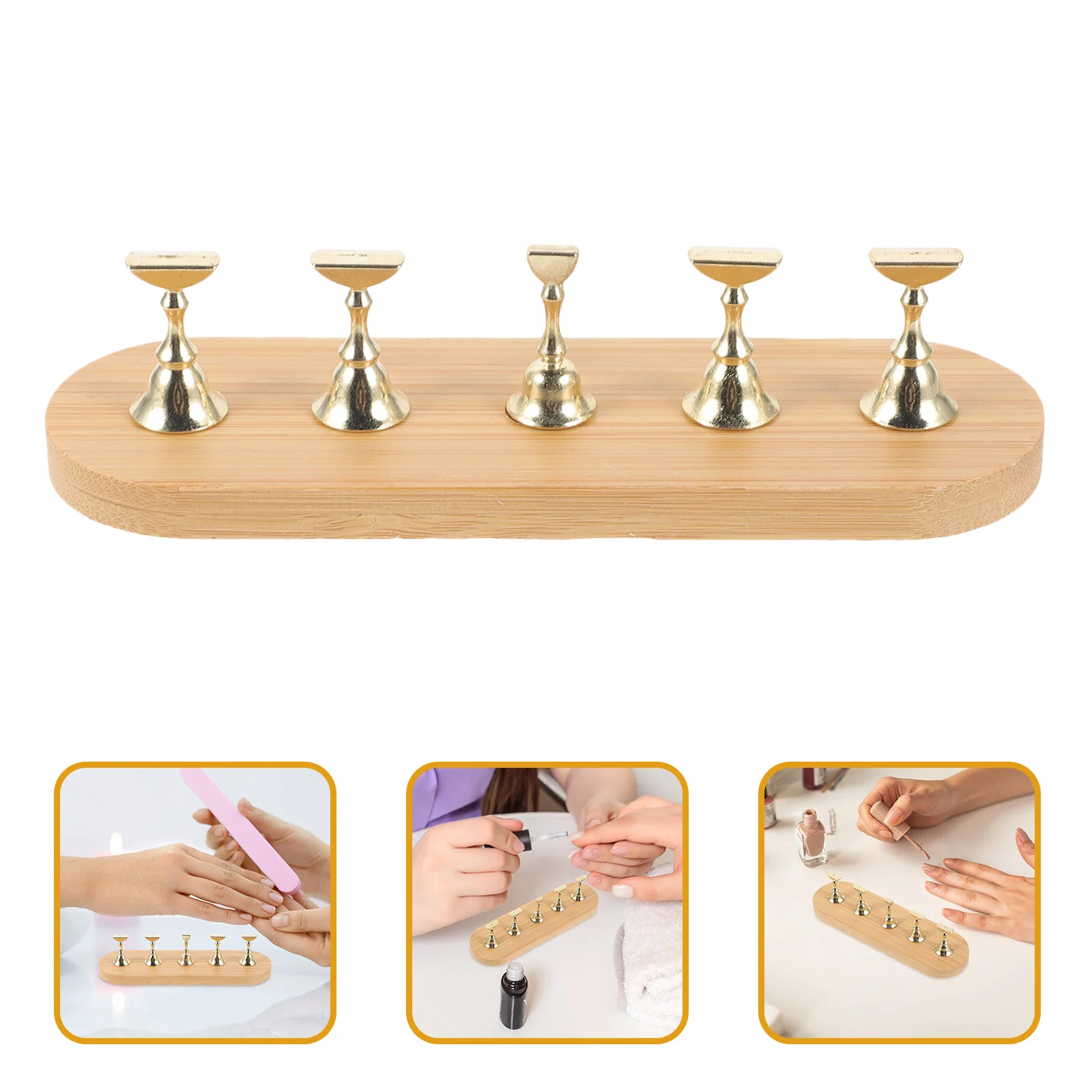 

Magnetic Base Display Holder Press Accessories Organizer Desk Diy False Practice Table Tip Portable Nails Painting Fake Supply
