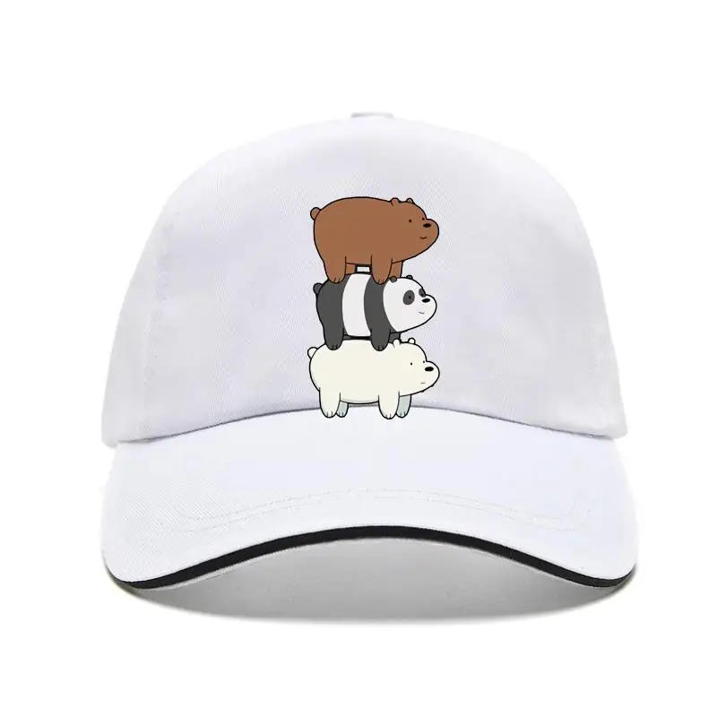 

New cap hat en' white Graphic New Arrive Funny The Three Bare Bear funny woen en Baseball Cap