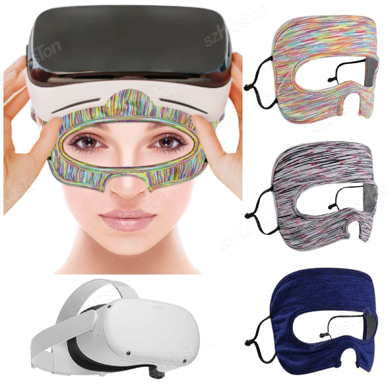 

VR Eye Mask Cover for Oculus Quest 2/Rifts/HTC Vive Adjustable Breathable Sweat Band Face Cover for Oculus Quest 2 Accessories