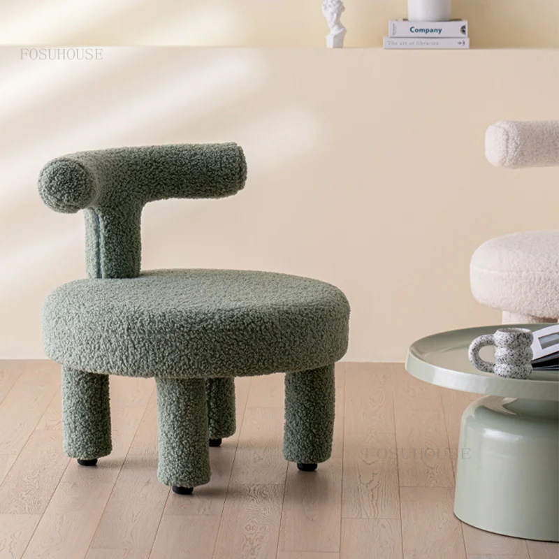 

Скандинавская мебель для дома, одиночный диван-стул, кресло для гостиной, одиночный низкий стул для спальни, креативная спинка, удобный диван, спинка-стул