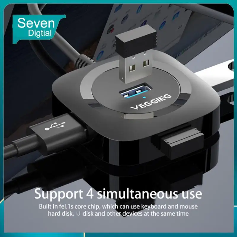 

Mobile Phone/tablet Universal Computer Hardware Connector With Power Supply Hub Splitter Office Tools Usb Adapter One For Four