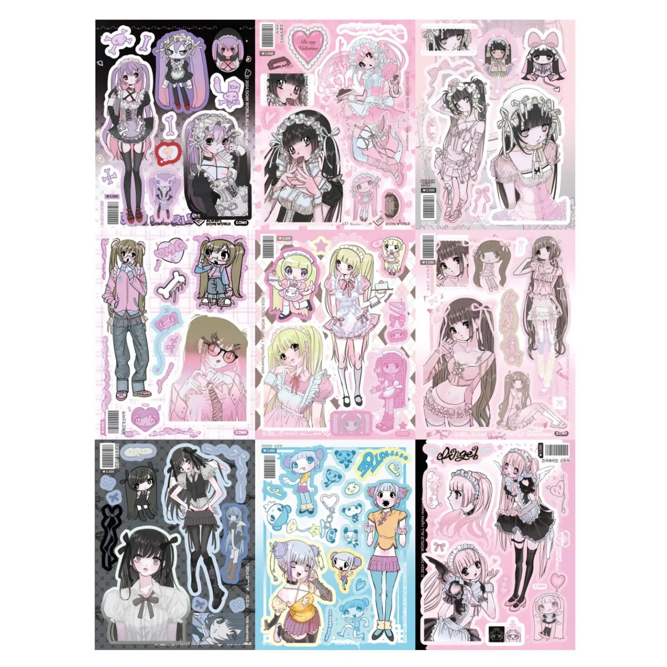 

Набор стикеров Domi для телефонов