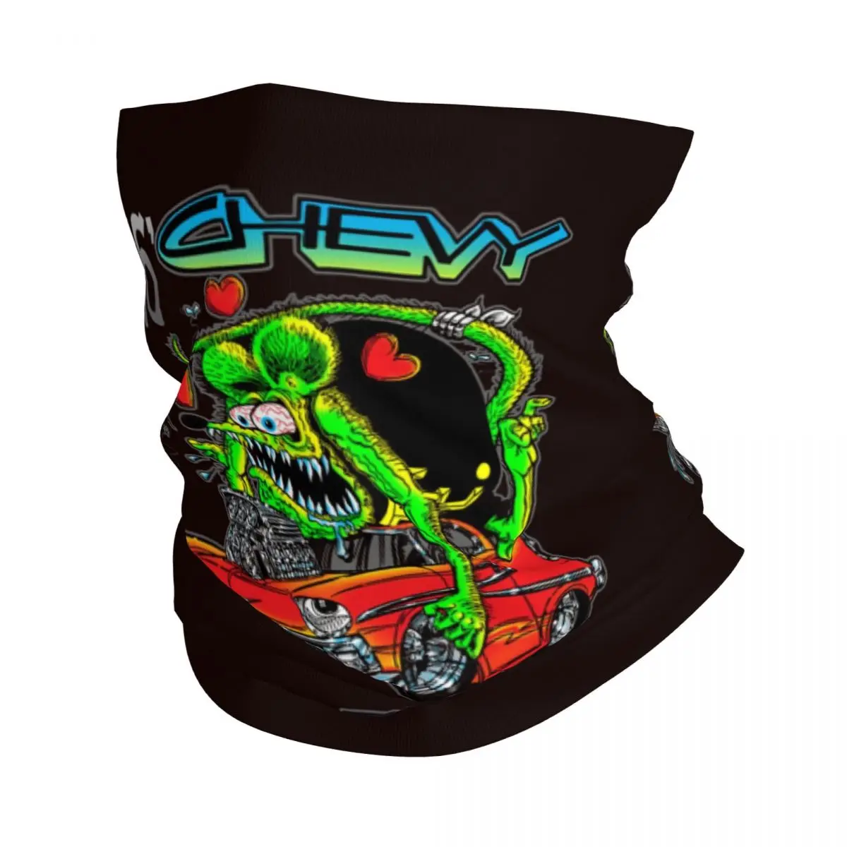 

Зимняя повязка на голову Rat Fink, обогреватель шеи для женщин и мужчин, походный охотничий шарф-труба, мультяшная анимация, бандана для лица, гетры