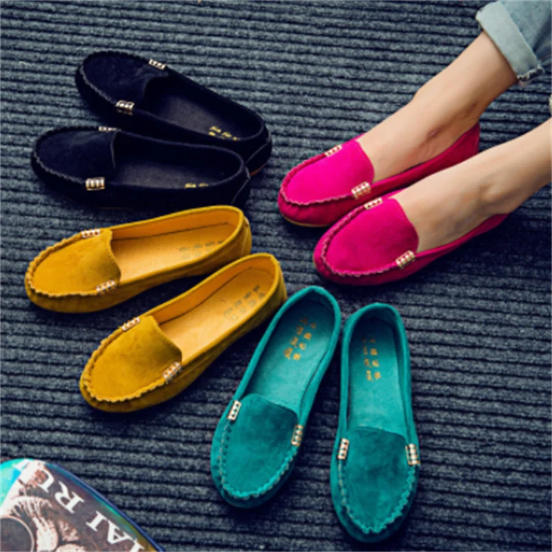 

Женские повседневные туфли на плоской подошве, весенне-осенние туфли-лоферы на плоской подошве, мягкие туфли-комбинации с круглым носком, д...