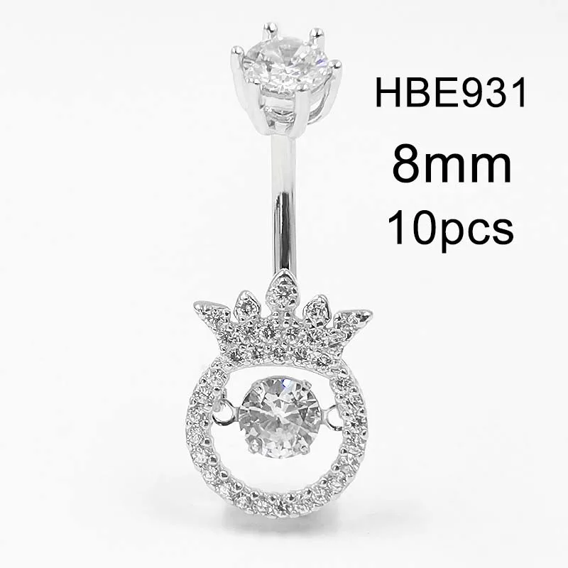

10 шт. 8 мм кольца для живота HBE931