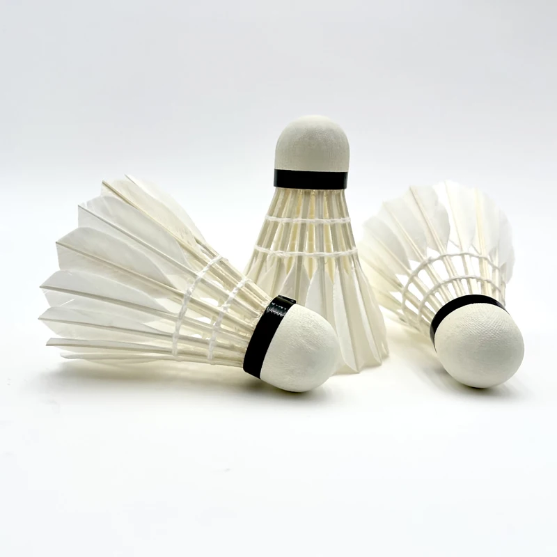 

Factory sale badminton 12 packs of goose feathers resistant to playing indoor professional games are not easy to break