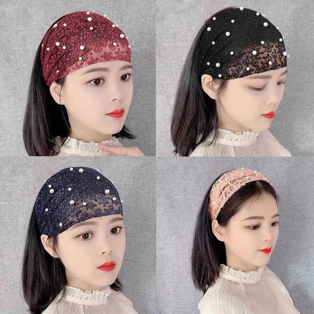

1pc Wide Hook Flower Hair Hoop Head Band for Women Headwear Lace Flowers Headband Hairband Girls Hair Accessories