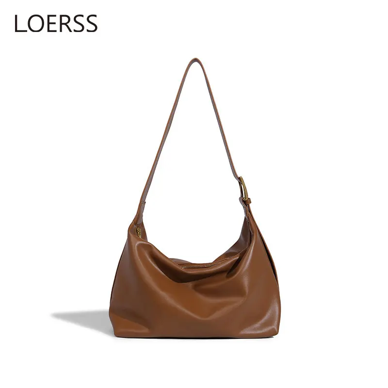 LOERSS Shoulder Bags for Women's Large Capacity Tote Bag Fashion Casual Crossbody Bag Niche Versatile Commuting Shoulder Bag