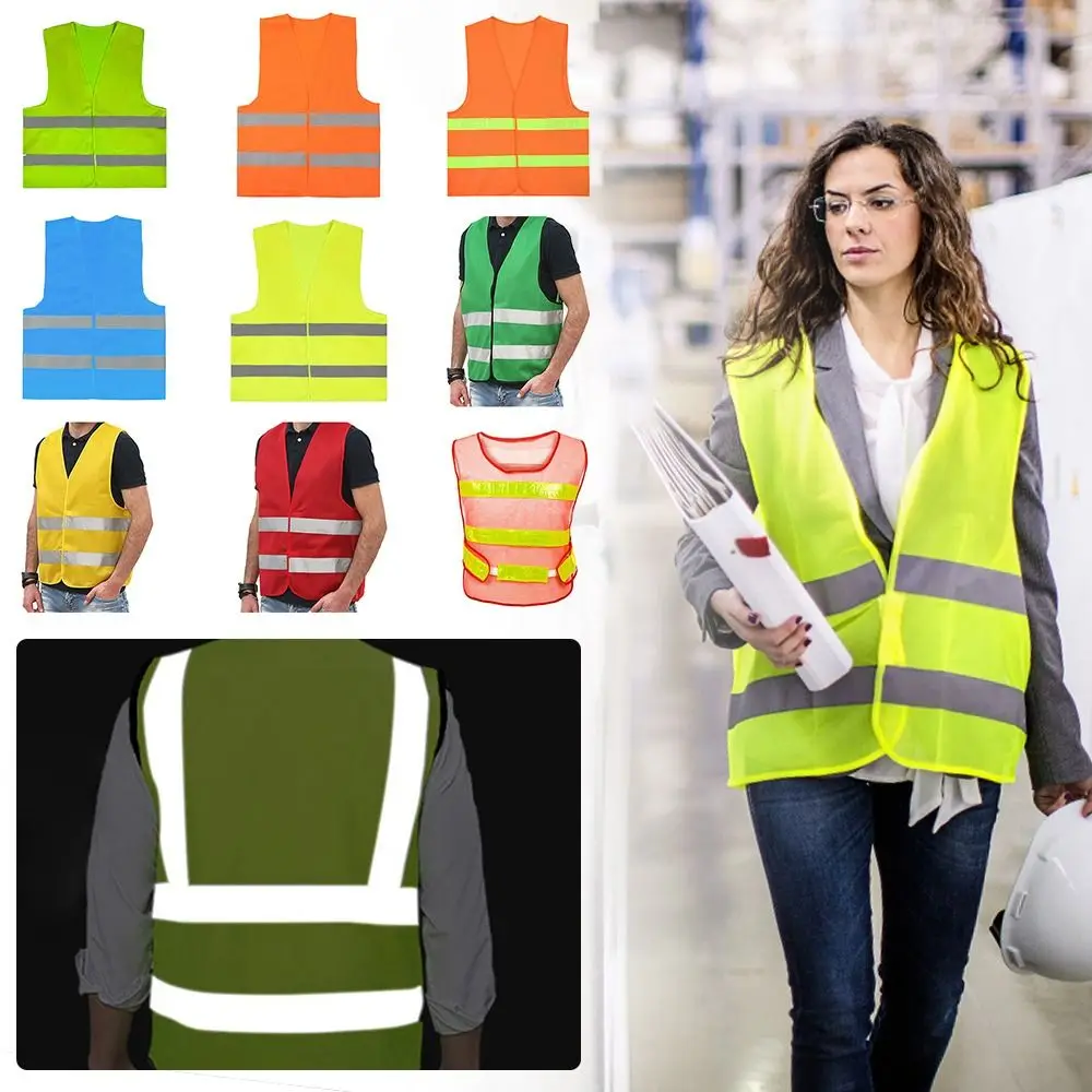 

Warning Safety Wear Reflective Vest High Visibility Vest Cycling Reflective Clothing Outdoor Construction Workwear