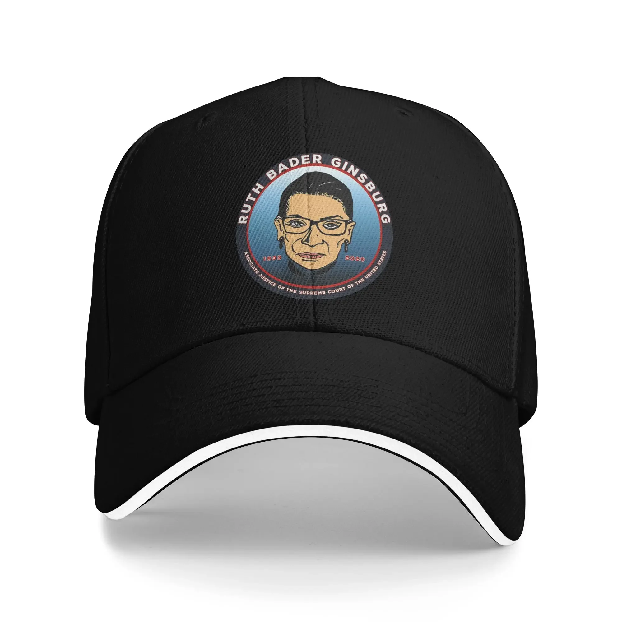 Фото Винтажные кепки Ruth Bader Ginsburg RBG Justice, винтажные кепки, кепки от солнца, дышащие кепки с застежкой, бейсболки, моющиеся №1