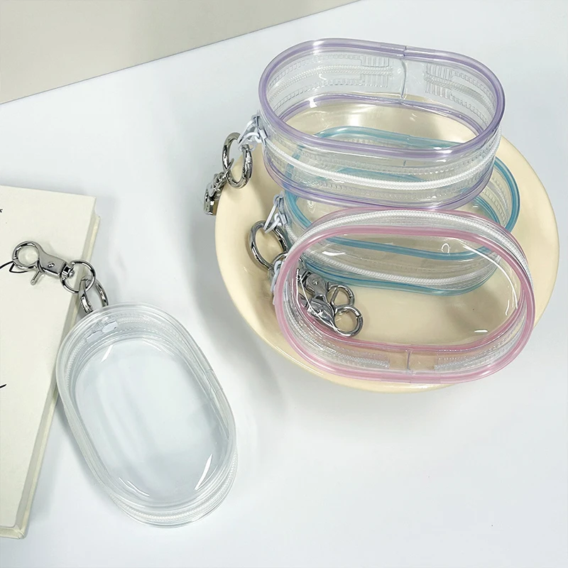 Прозрачная плюшевая сумка для хранения кукол брелок пыленепроницаемый кабель