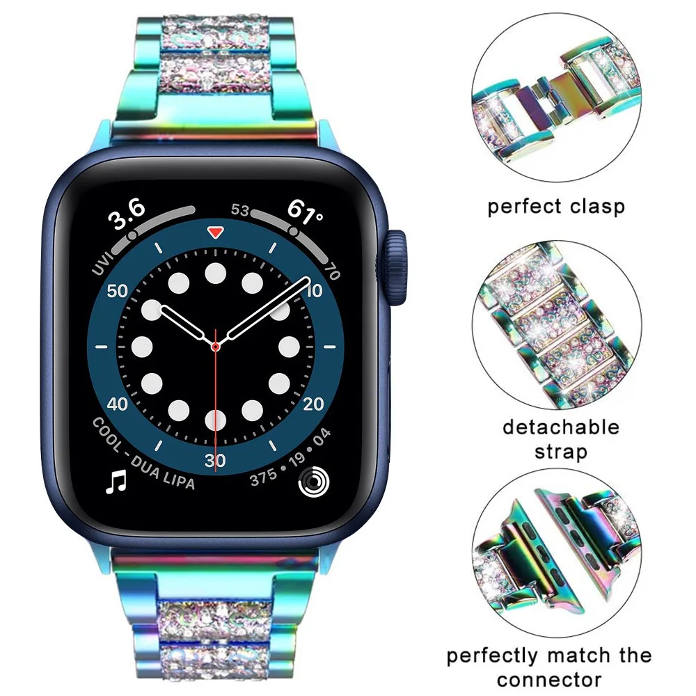 Metal strap For Apple watch Ultra 49mm 8 7 45mm 41mm stainless steel smart watch wristband For iwatch 6 5 4 3 SE 44mm 42mm 40mm