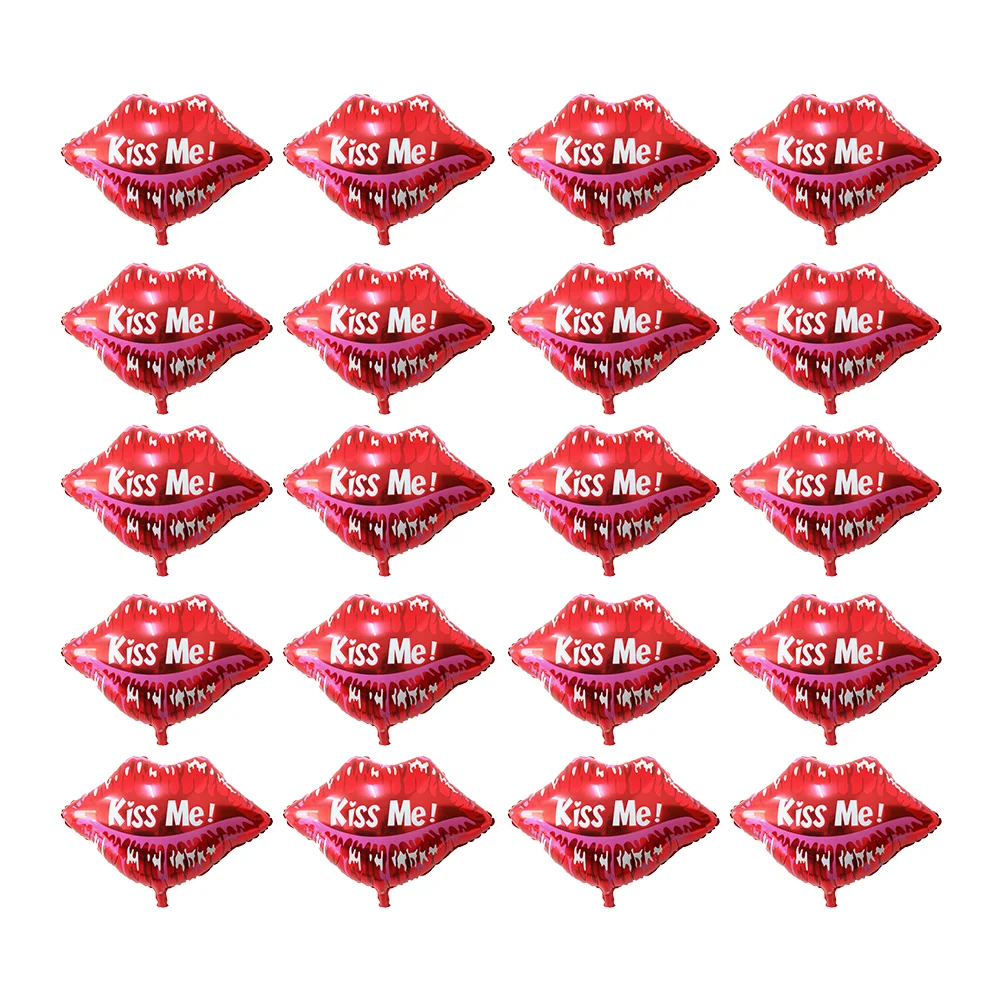 

20pcs Lip Shape Balloons Printing Funny Party Balloons for Party Wedding Valentine Day