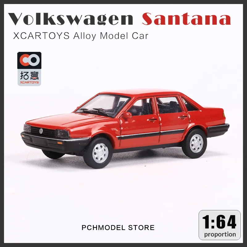 

XCARTOYS 1:64 V-wagen Santana Red NO.65 Simulation Model Car