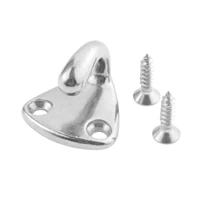 1 pc marine grade 316 stainless steel pad eye fender fending hook rope with screws attachment point tool for fender rowing boats