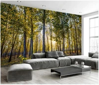 3d wallpapers on the wall custom mural sunny forest landscape living room home decor photo wallpaper for walls in rolls