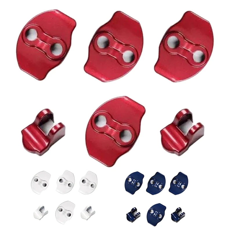 

for Tesla Model 3 Model Y Door Lock Cover Protector Latches Door Stopper Covers Set of 6 Interior Accessories