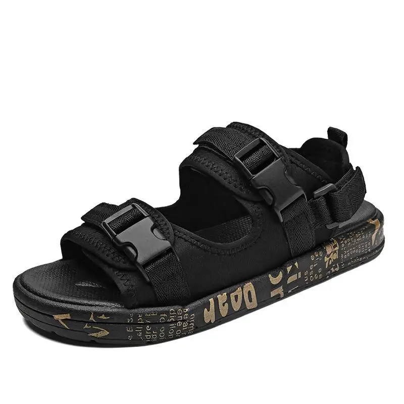 

Сандалии мужские без шнуровки, легкие спортивные босоножки с перфорацией, Повседневная пляжная обувь, без застежки, лето