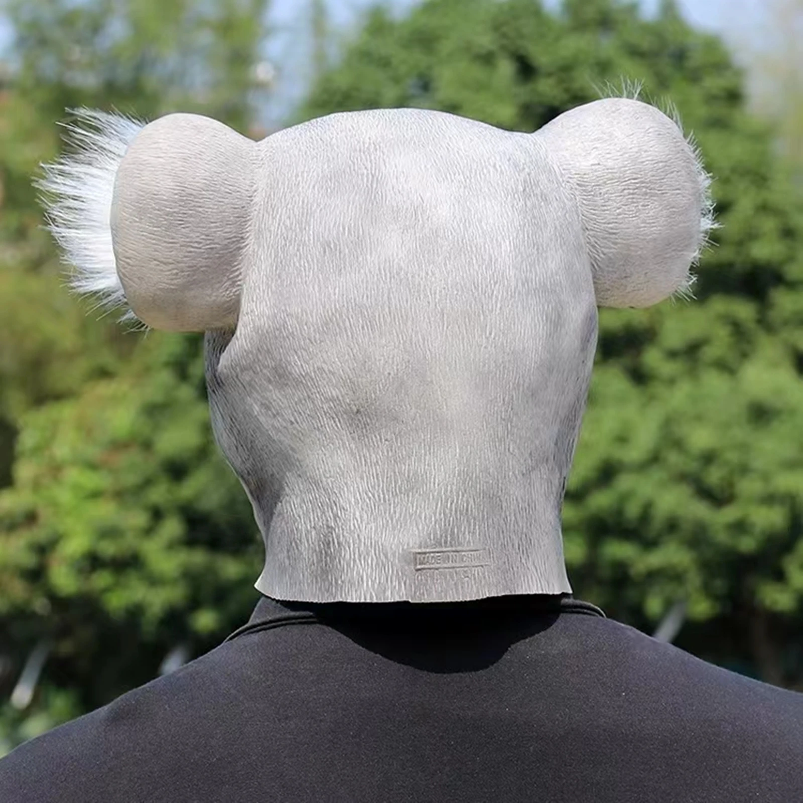 Маска на лицо в виде животного Коала Хэллоуин Забавный Милый латексный костюм