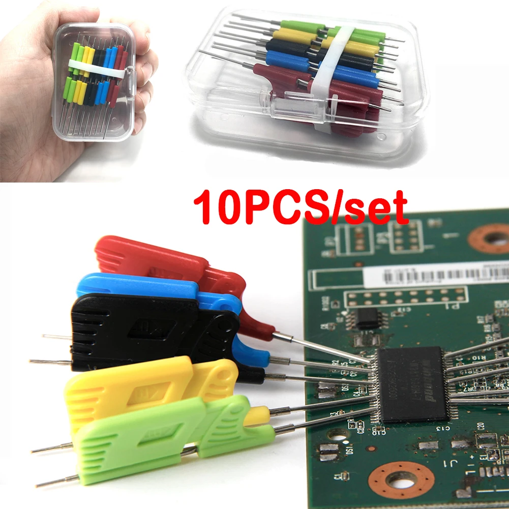10pcs SDK08 Test Clip 40V SMD Gripper IC Test Hook Clips Electrical Testing Ultra Small Clip Test Clamp SDK08 Test Clip