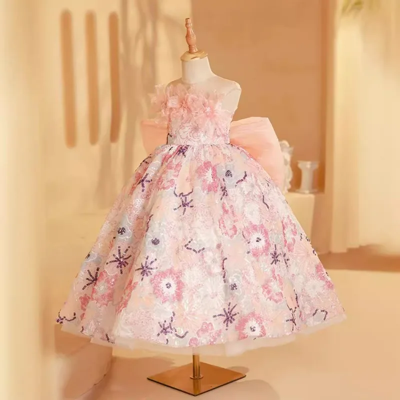 Бальное платье принцессы по индивидуальному заказу Vestidos цветочный дизайн