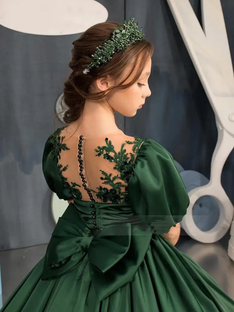 2024 платье для девочек с блестками роскошные платья принцессы ведущей-подростков