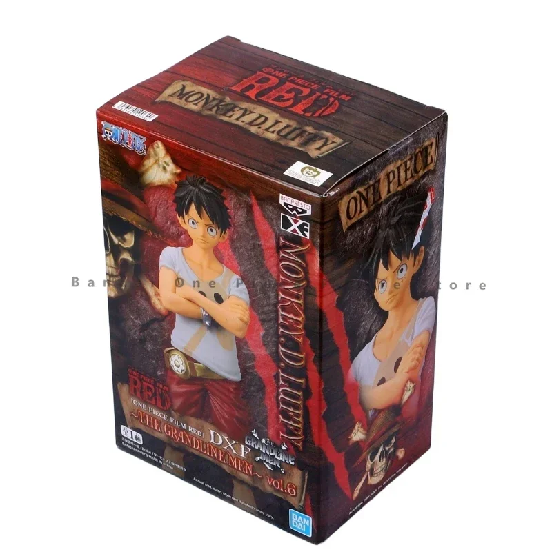 В наличии оригинальная DXF Bandai THE GRANDLINE MEN FILM RED Luffy Фигурка Анимационная