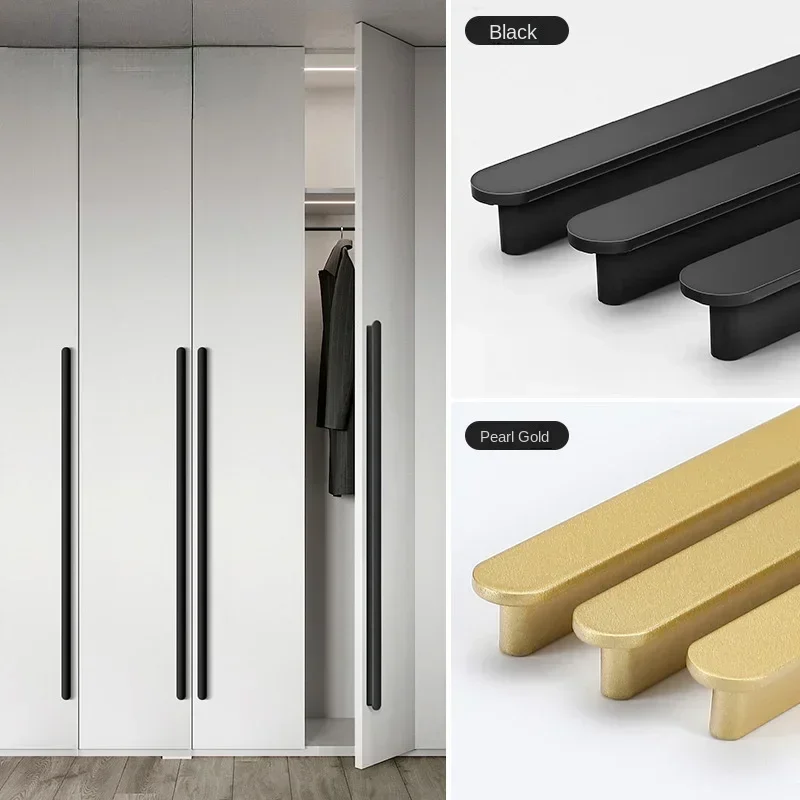 Скандинавская дуга медная матовая Золотая черная ручка для выдвижного ящика