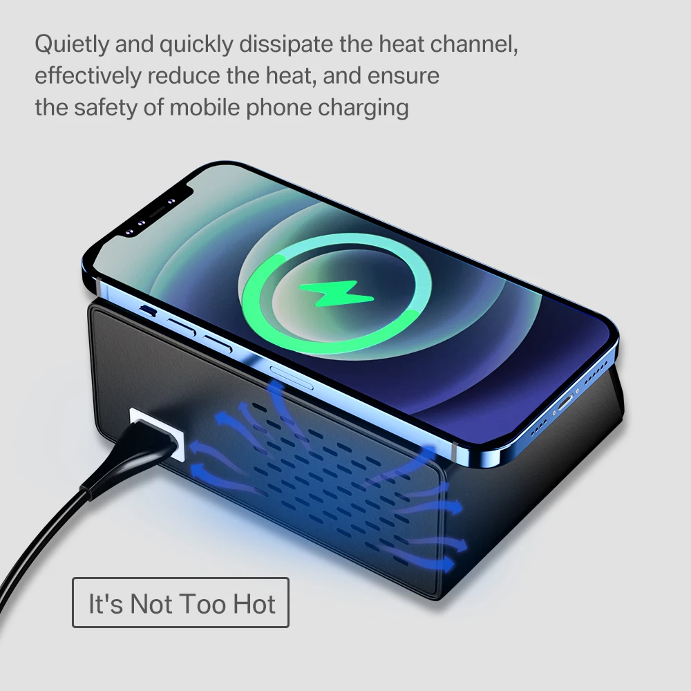 100w multi usb charger hub pd quick charge 3 0 qi wireless charger 8 usb ports fast charging station for iphone samsung huawei free global shipping