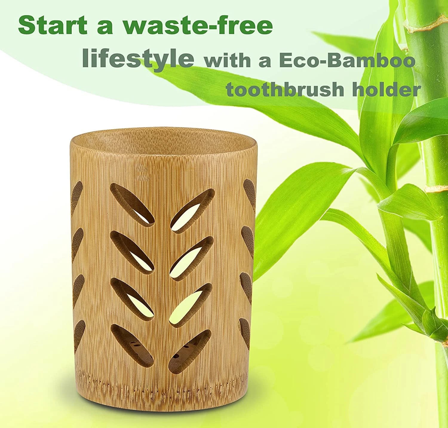 

15Pcs Bamboo Toothbrush Holder for Bathroom Toothbrush Cup with Drainage Quick Drying Cup air Circulation Toothpaste Holder