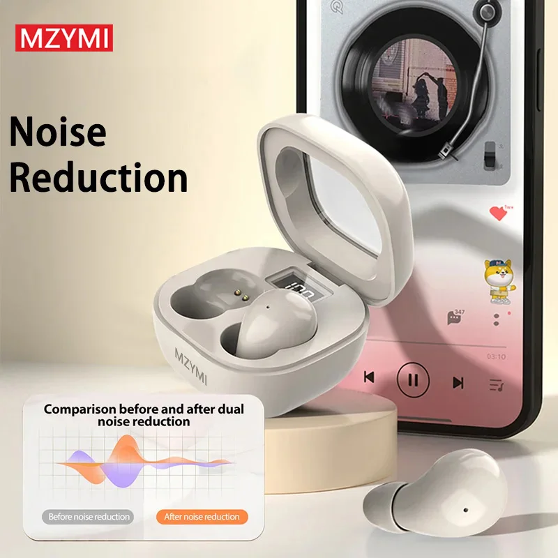 Беспроводные наушники-вкладыши MZYMI SK19 невидимые Hi-Fi наушники с поддержкой Bluetooth