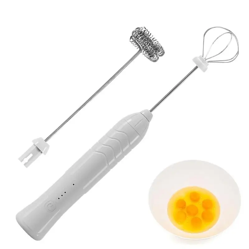 

Electrical Milk Frother Portable USB Egg Beater Hand Held Coffee Maker Mixer Egg Blender Whisk With 3 Speeds For Kitchen Tool.