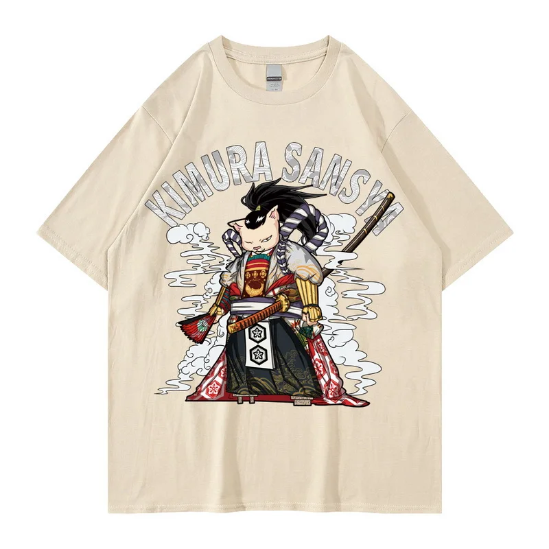 

Футболка мужская с принтом в стиле хип-хоп, хлопок, топ в японском стиле Харадзюку, уличная одежда, повседневный черный топ оверсайз, лето 2022