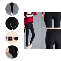 pencil trouser good elasticity straight breathable high waist push up butt pencil trouser women pant for office